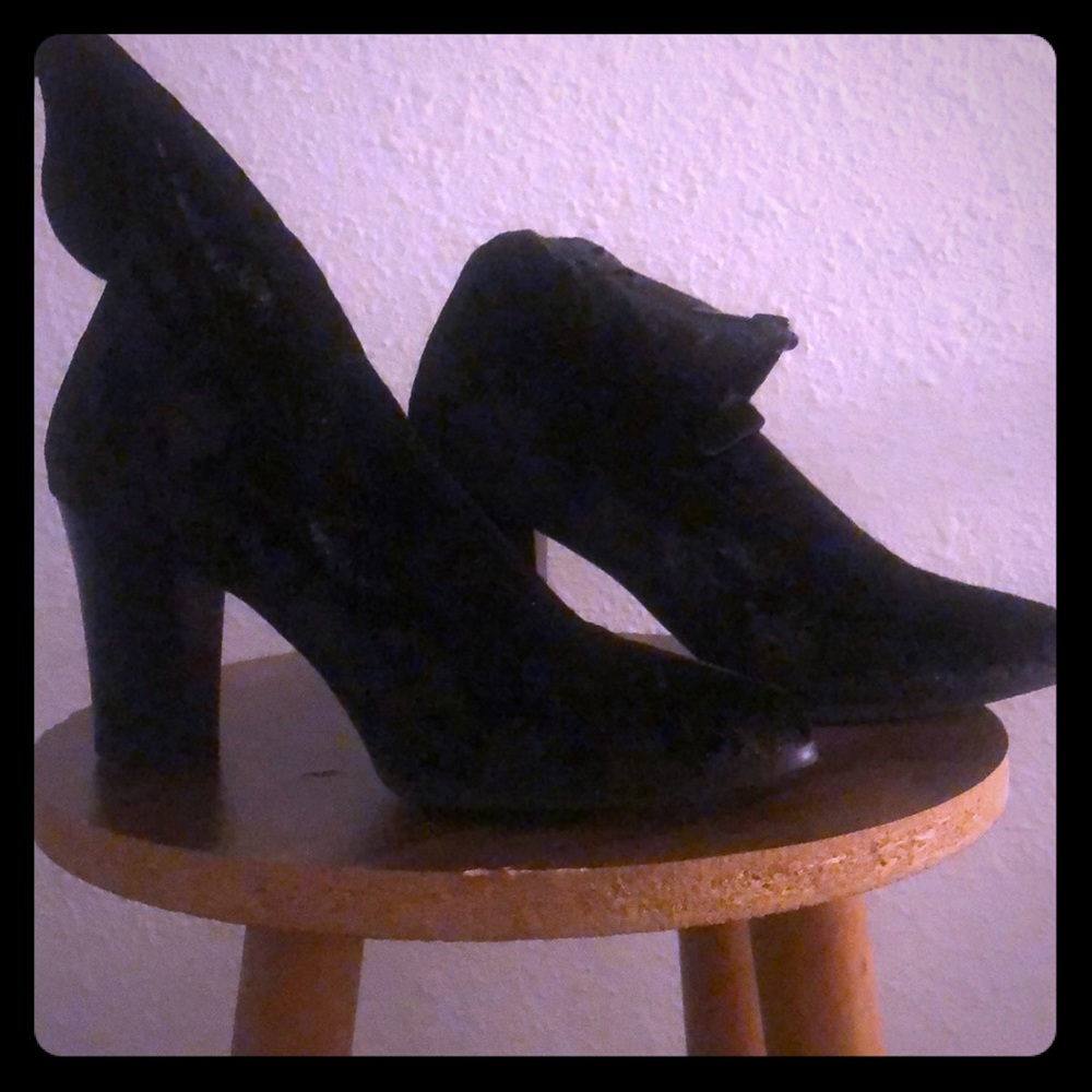 Suede heels